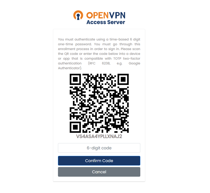 Пример: QR‑код для приложения‑аутентификатора